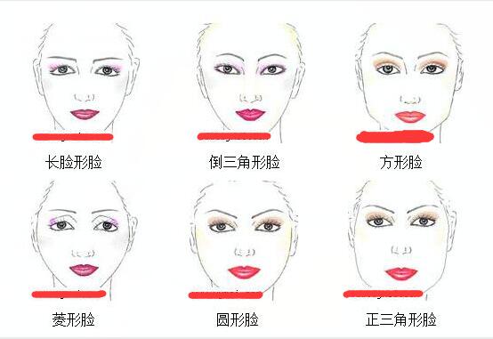 化妆脸型特征介绍以及面部比例