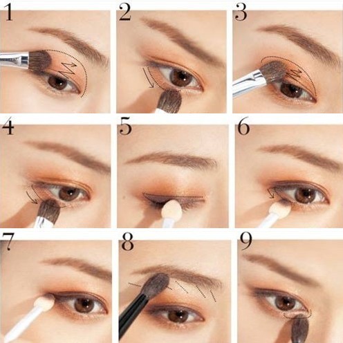如何化眼妆 大地色时尚眼妆的画法