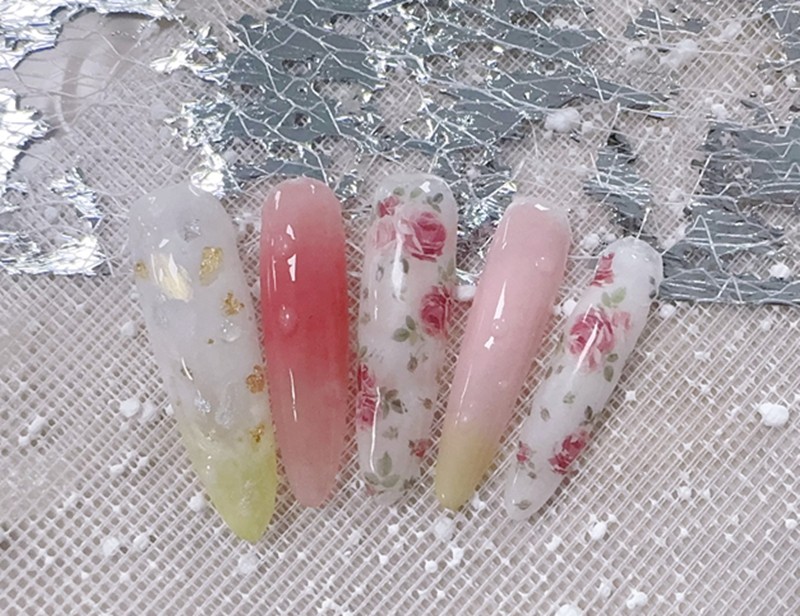 集红堂彩妆学校学员美甲作品2